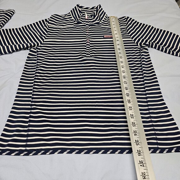 Vineyard Vines Dreamcloth® The Shep Shirt Top Blouse Women Size M Striped - Picture 9 of 14